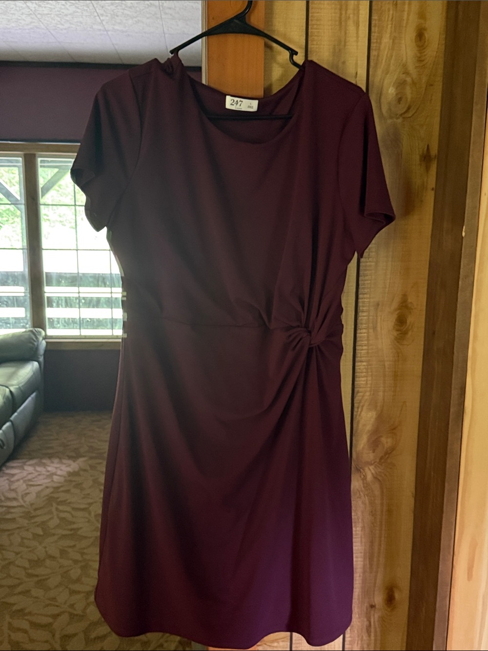 Maurices Wine Knot-Detail Midi Dress